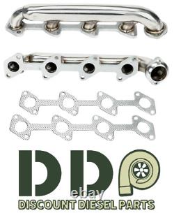 03-07 Ford Powerstroke F250 F350 6.0 Stainless Performance Exhaust Manifolds