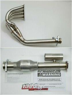 1320 Performance 4-1 race header & HFC best ground clearance GSR b16 b18 si B18C