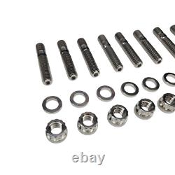 16PC SBP Titanium Exhaust Header Stud Kit for Chevrolet GM 396 427 454 3/8-16