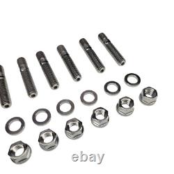 16PC SBP Titanium Exhaust Header Stud Kit for Chevrolet GM 396 427 454 3/8-16