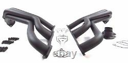 1935-1948 SBC Chevy 283-350 Fat Fenderwell Header Black H60054BK