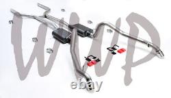 2.5 Dual Header Back Exhaust With Mufflers 62-67 Chevrolet/Chevy II Nova V8