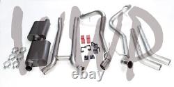 2.5 Dual Header Back Exhaust With Mufflers 62-67 Chevrolet/Chevy II Nova V8