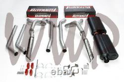 2.5 Header Back Exhaust 64-72 Chevy El Camino & GMC Spring V8 With Flowmaster Muf