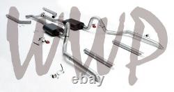 2.5 Header Back Exhaust System With Flowmaster Mufflers For 64-72 GM A-Body V8