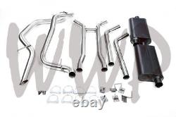 2.5 Stainless Header Back Exhaust System 70-74 Chevy Camaro Pontiac Firebird V8