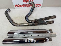 2007 Victory Kingpin Performance Exhaust System Header Pipes Mufflers OEM NICE