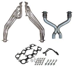 2011-2014 Ford Mustang GT 3.0 Long Tube Headers & X-Pipe with High Flow Cats