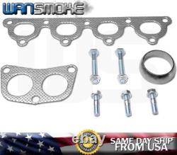 2pcs For 88-00 Honda CIVIC Header Manifold D15b D15z D16a D16y D16z Crx Eg Ej Ek