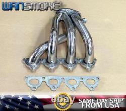 2pcs For 88-00 Honda CIVIC Header Manifold D15b D15z D16a D16y D16z Crx Eg Ej Ek