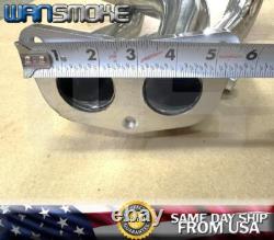 2pcs For 88-00 Honda CIVIC Header Manifold D15b D15z D16a D16y D16z Crx Eg Ej Ek