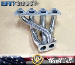 2pcs For 88-00 Honda CIVIC Header Manifold D15b D15z D16a D16y D16z Crx Eg Ej Ek