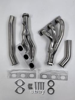 4PC Performance Exhaust Manifold Headers FITS BMW E46 E39 Z3 2.5L 2.8L 3.0L L6