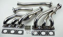 4PC Stainless SS Exhaust Manifold Headers FITS BMW E46 E39 Z3 2.5L 2.8L 3.0L L6