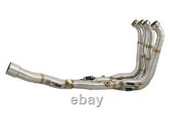 BMW S1000RR Performance De Cat Exhaust Collector Downpipes Race Headers 10-14