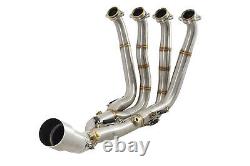 BMW S1000RR Performance De Cat Exhaust Collector Downpipes Race Headers 10-14