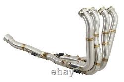 BMW S1000RR Performance De Cat Exhaust Collector Downpipes Race Headers 10-14