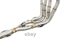 BMW S1000RR Performance De Cat Exhaust Collector Downpipes Race Headers 10-14