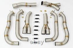 BMW S1000RR Performance De Cat Exhaust Collector Downpipes Race Headers 10-14