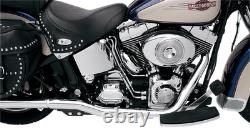 Bassani True Dual Crossover Header Exhaust Pipes for 1986-2006 Harley Softail
