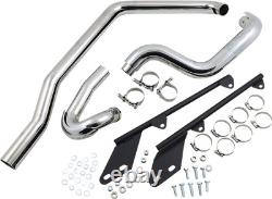 Bassani True Dual Crossover Header Exhaust Pipes for 1986-2006 Harley Softail