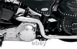 Bassani True Dual Crossover Header Exhaust Pipes for 1986-2006 Harley Softail