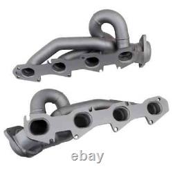 Bbk Shorty Tuned Length Chrome Exhaust Header Kit 09-16 Dodge 5.7l Ram 1500