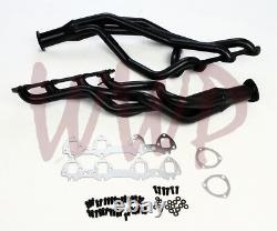 Black Coated Super Competition Performance Exhaust Header Full Length 65-69 Ford