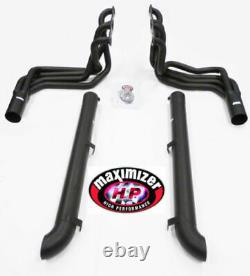 Black Maximizer Exhaust Header For Chevrolet 1965-82 Corvette BB