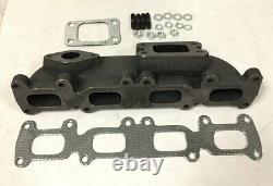 Cast Iron Turbo Manifold Header T3 T4 38mm For 03-10 Dodge Neon SRT4 PT Cruiser