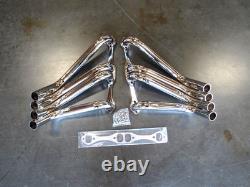 Chevy 327 350 Boom Tube Header / Zoomie Header for Sprints Chrome H60006C