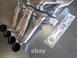 Chevy 327 350 Boom Tube Header / Zoomie Header for Sprints Chrome H60006C