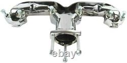 Chevy SBC 283 305 327 350 383 400 Ram Horn Header Set Chrome H64501C Exhaust Ma