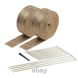 DEI 010095 Titanium V6 V8 Exhaust Pipe / Header Heat Wrap Kit & Locking Tie Tool