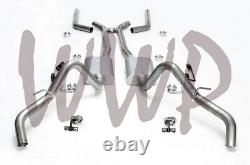 Dual 2.5 Header Back Exhaust System 68-74 Chevy Nova V8 With Flowmaster Muffler