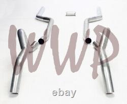 Dual 3 Header Back Exhaust Pipe Kit No Muffler 67-69 GM F-Body Camaro/Firebird