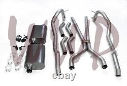 Dual Header Back Exhaust Muffler System Kit 67-74 Mopar/Dodge/Plymouth A Body V8