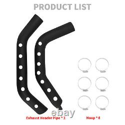 Exhaust Header Black Cover Pipe Heat Shields Fits For Sportster XL 883 2004-2023