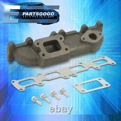 For 03-05 Dodge Neon SRT4 2.4 Cast Iron T3 T4 Turbo Manifold Headers Exhaust Kit