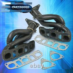 For 09-20 370Z Z34 / 08-13 G37 Vq37Vhr 2Pc Gunmetal Exhaust Performance Header