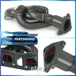 For 09-20 370Z Z34 / 08-13 G37 Vq37Vhr 2Pc Gunmetal Exhaust Performance Header