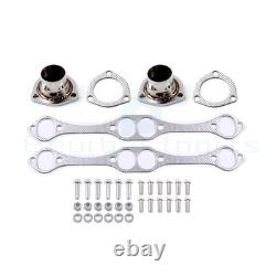For 1935-48 Chevy Small Block 265-400 V8 Exhaust Manifold Fat Fender Well Header
