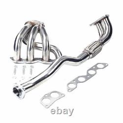 For 1993-97 Toyota Corolla 1.6 4A-FE 7A-FE l4 Stainless Exhaust Header Manifold