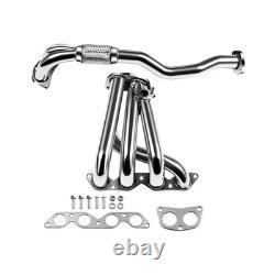 For 1993-97 Toyota Corolla 1.6L 4A-FE 7A-FE l4 Stainless Exhaust Header Manifold