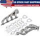 For 4.8l 5.3l V8 Chevy Gmc Avalanche Silverado Sierra Tahoe Headers Pair 00-06