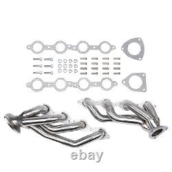 For 4.8L 5.3L V8 Chevy GMC Avalanche Silverado Sierra Tahoe Headers Pair 00-06