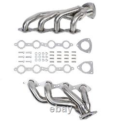 For 4.8L 5.3L V8 Chevy GMC Avalanche Silverado Sierra Tahoe Headers Pair 00-06