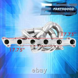 For 86-91 Bmw E30 E34 24V 6Cyl Performance T3T4 Steel Turbo Exhaust Manifold Kit