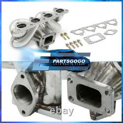 For 88-00 Honda Civic Performance Stainless Steel T3/T4 Turbo Manifold D-Series