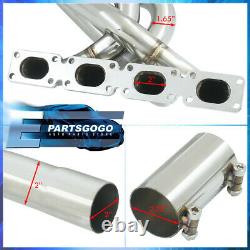 For 89-91 BMW E30 Racing Performance Racing Stainless Exhaust Header Manifold